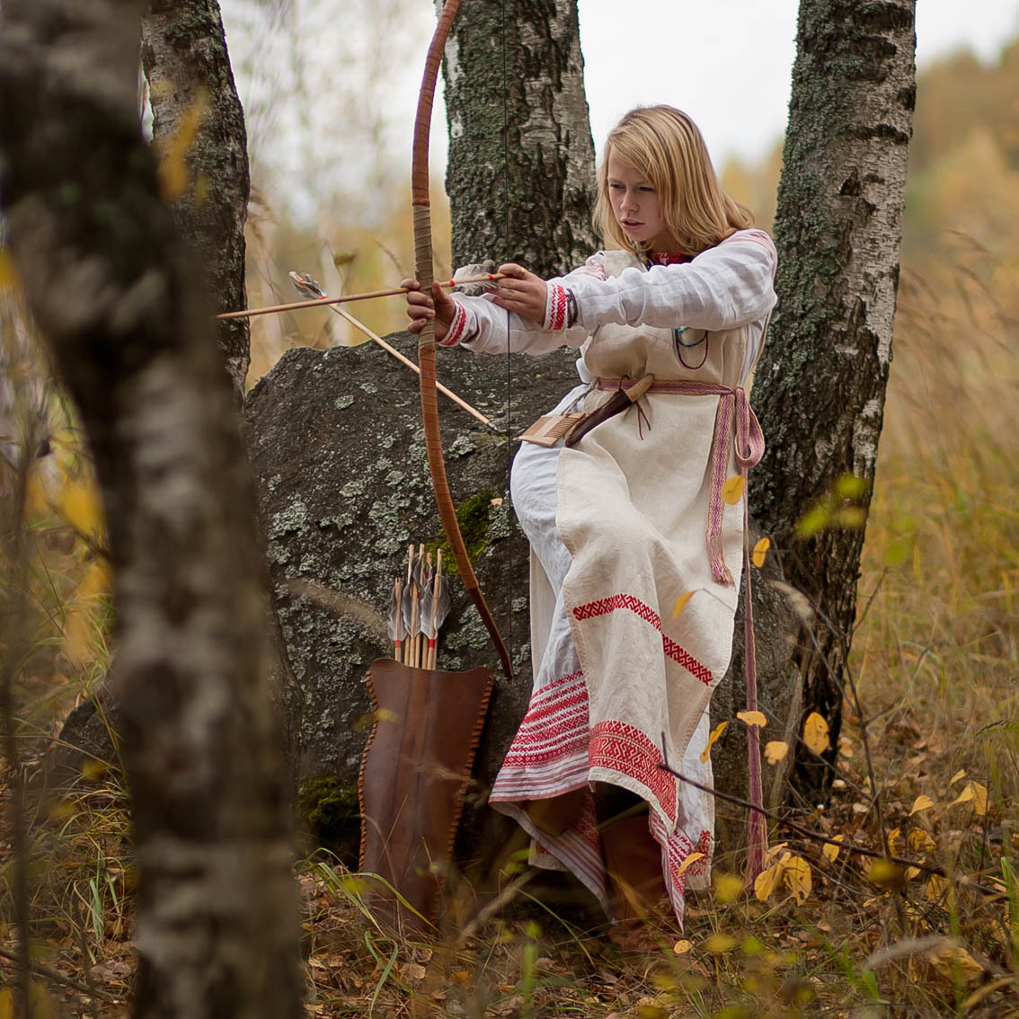 Sexy photo Girls in Slavic costumes in Soyapango